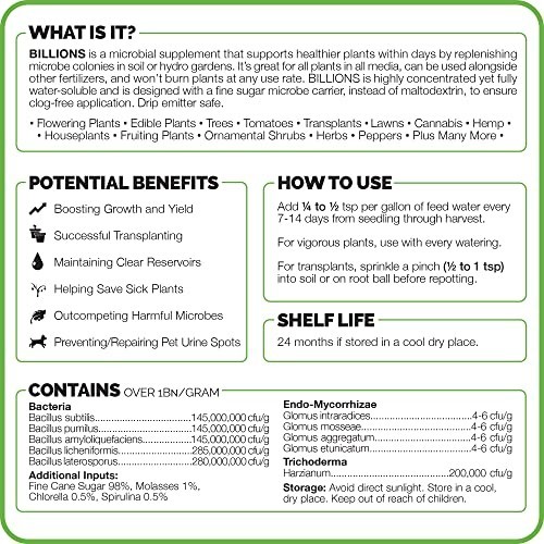 Mycorrhizal Fungi Root Inoculant – Water-Soluble Plant Booster, 8 oz – Fungi & B