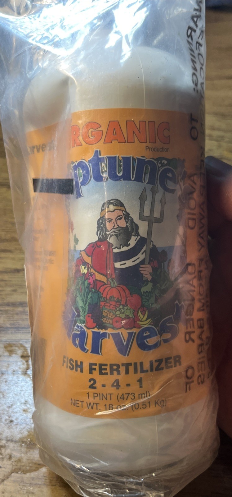 (New,Sealed)Neptune’s Harvest Fish Fertilizer 2-4-1, 18 Ounce