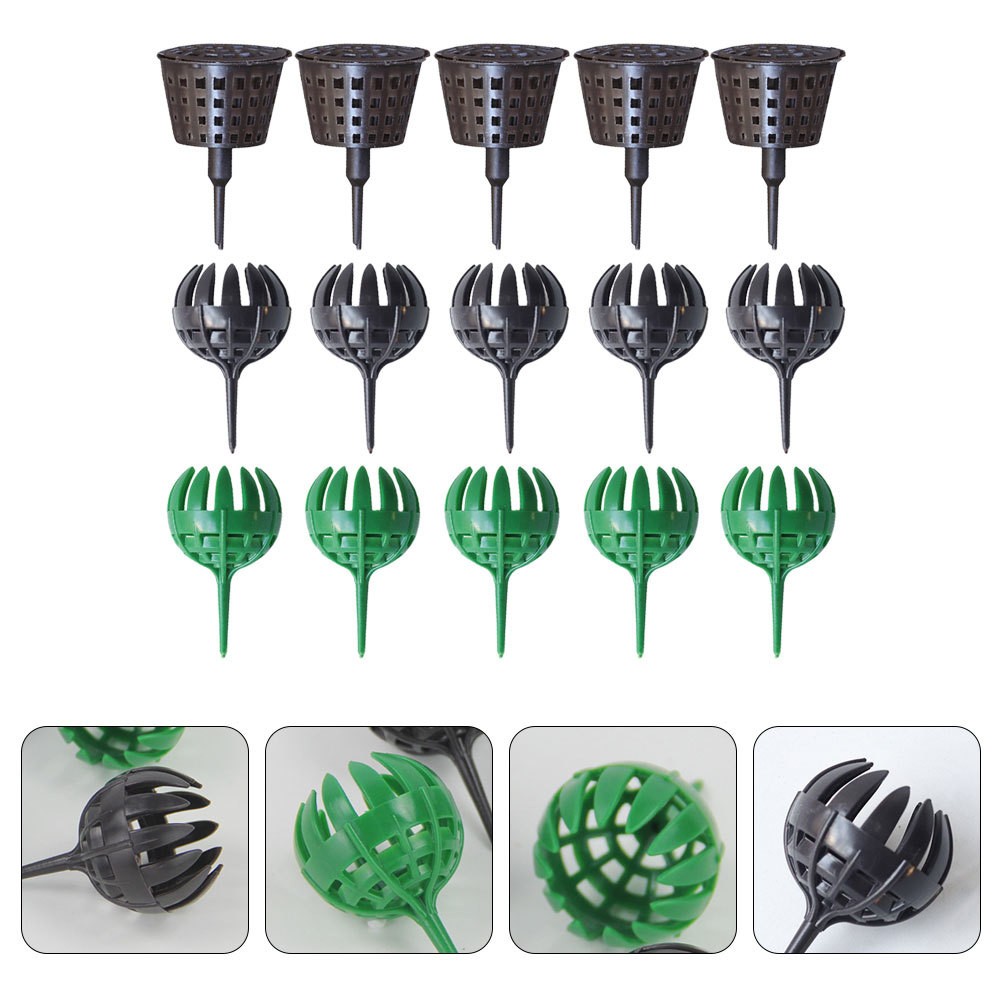15Pcs Reusable Plastic Fertilizer Containers Gardening Accessory Assorted