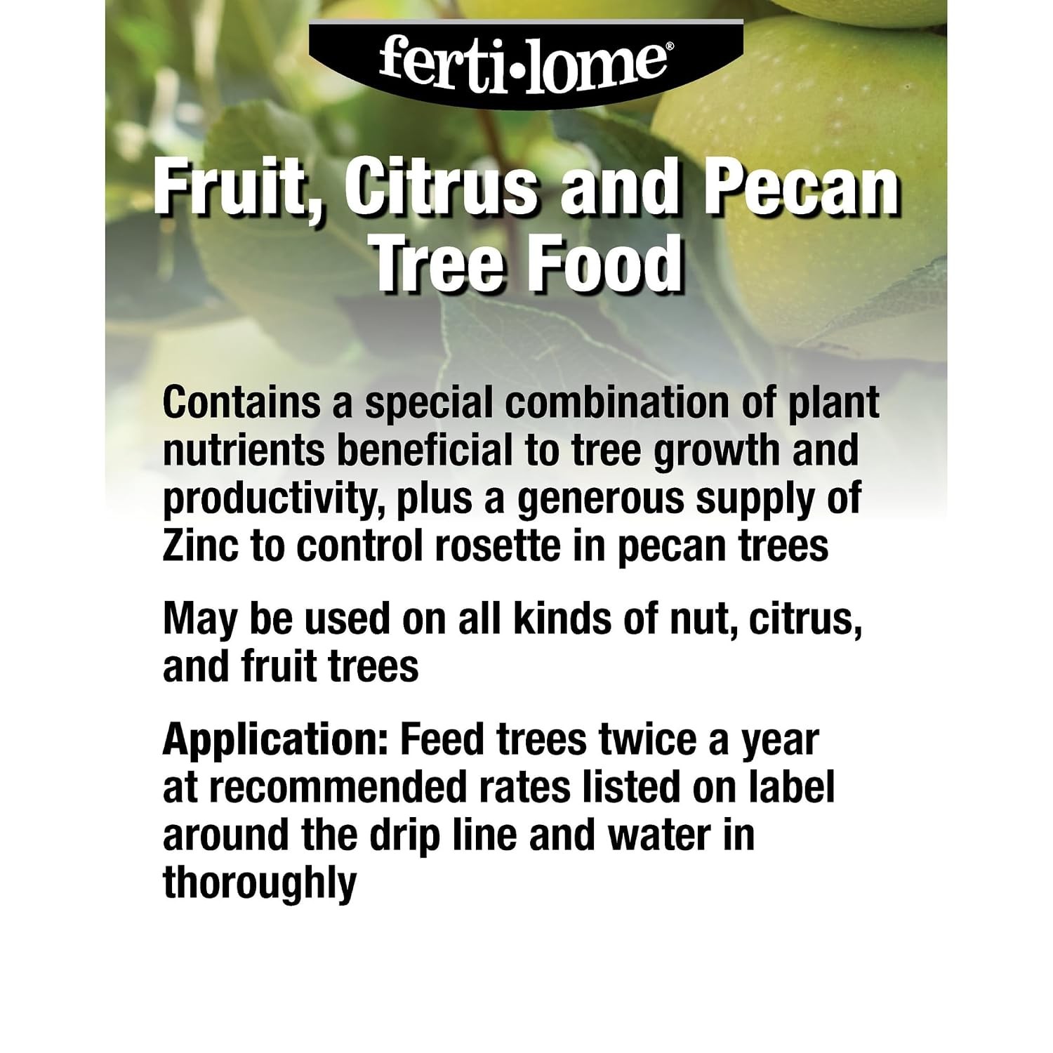 Fertilome (10822) Fruit Citrus and Pecan Tree Food 19-10-5 (20 lbs.)
