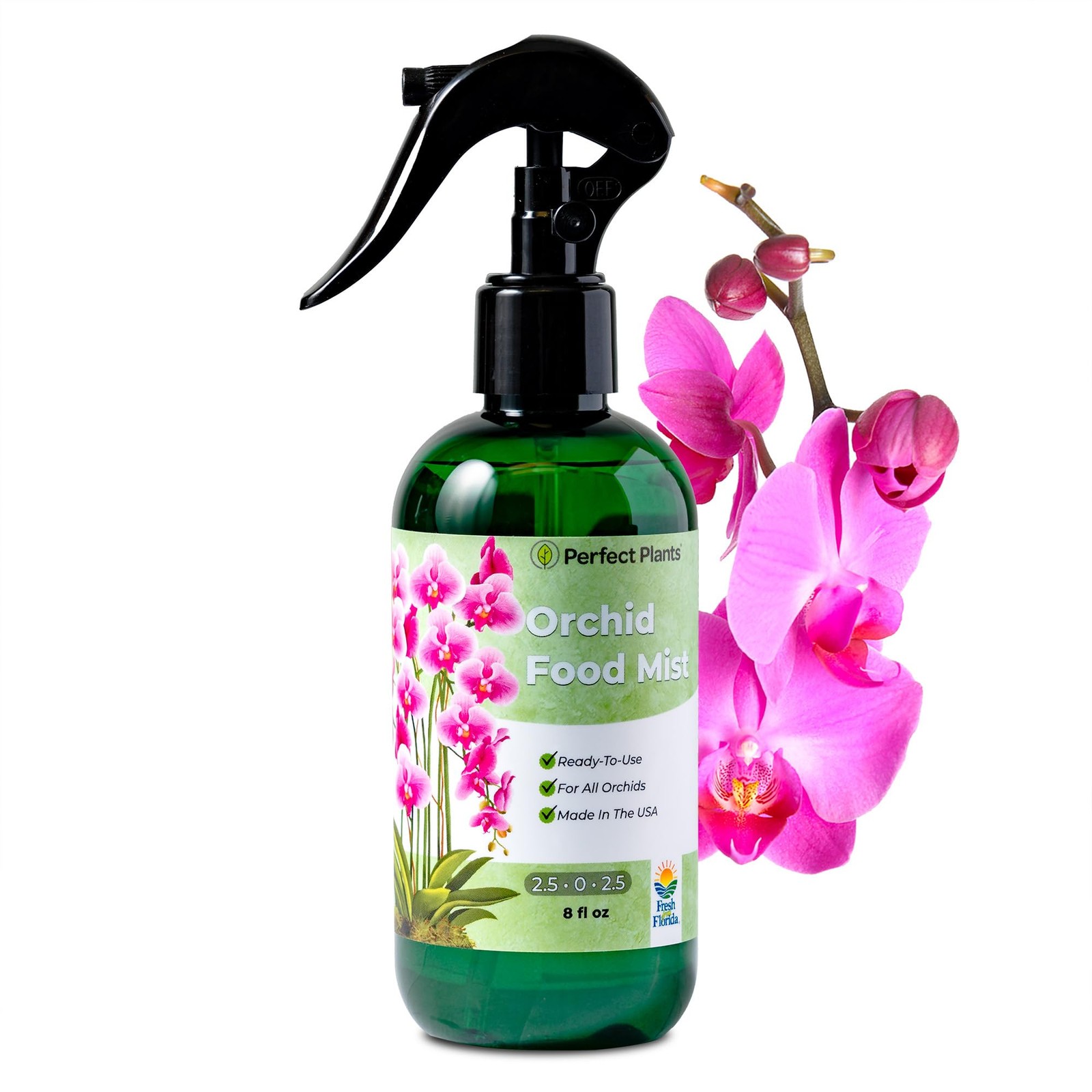 Orchid Fertilizer Mist by Perfect Plants | Foliar Food Spray & 8 fluid ounces