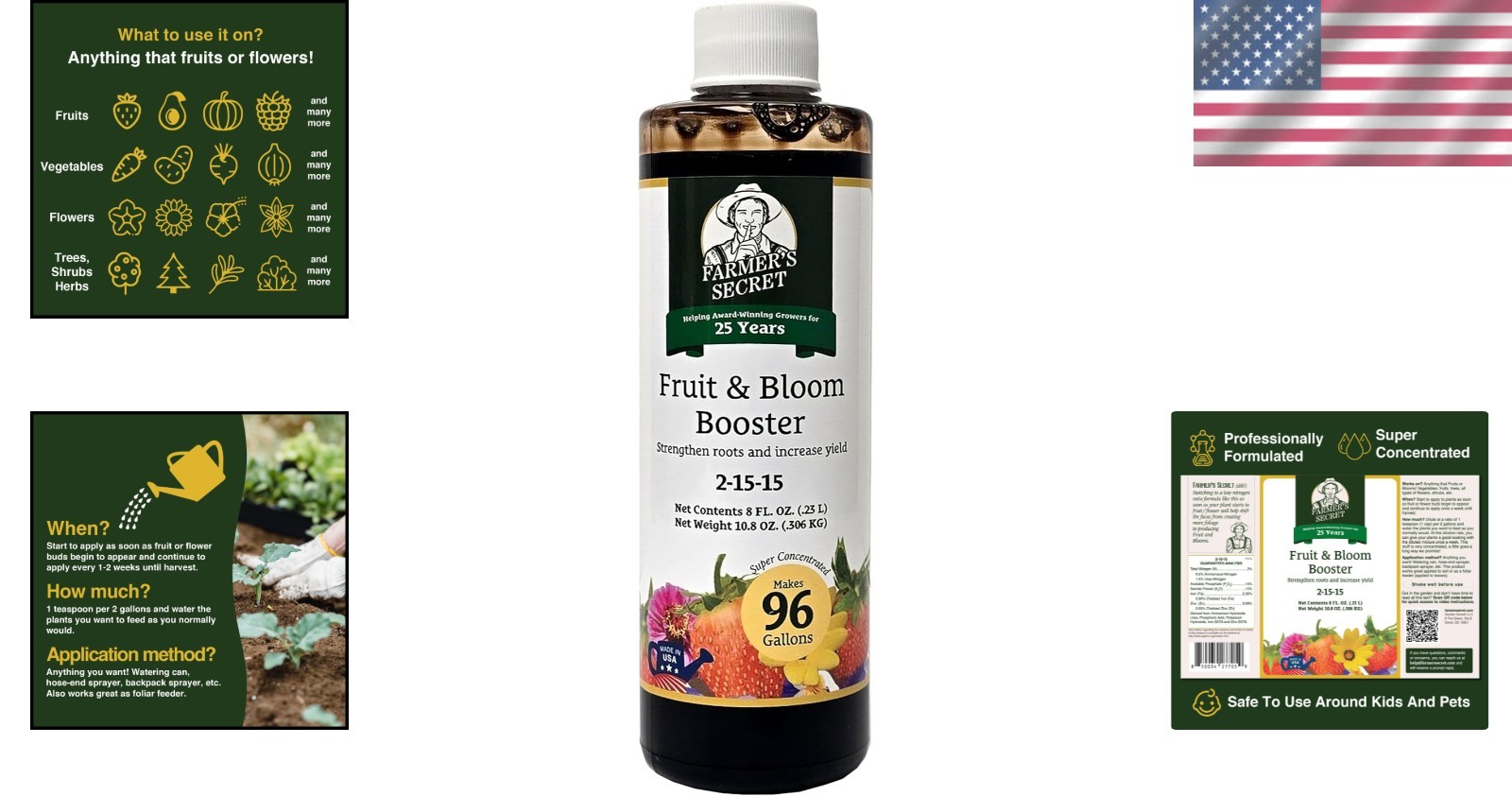 Fertilizer for fruits and flowers