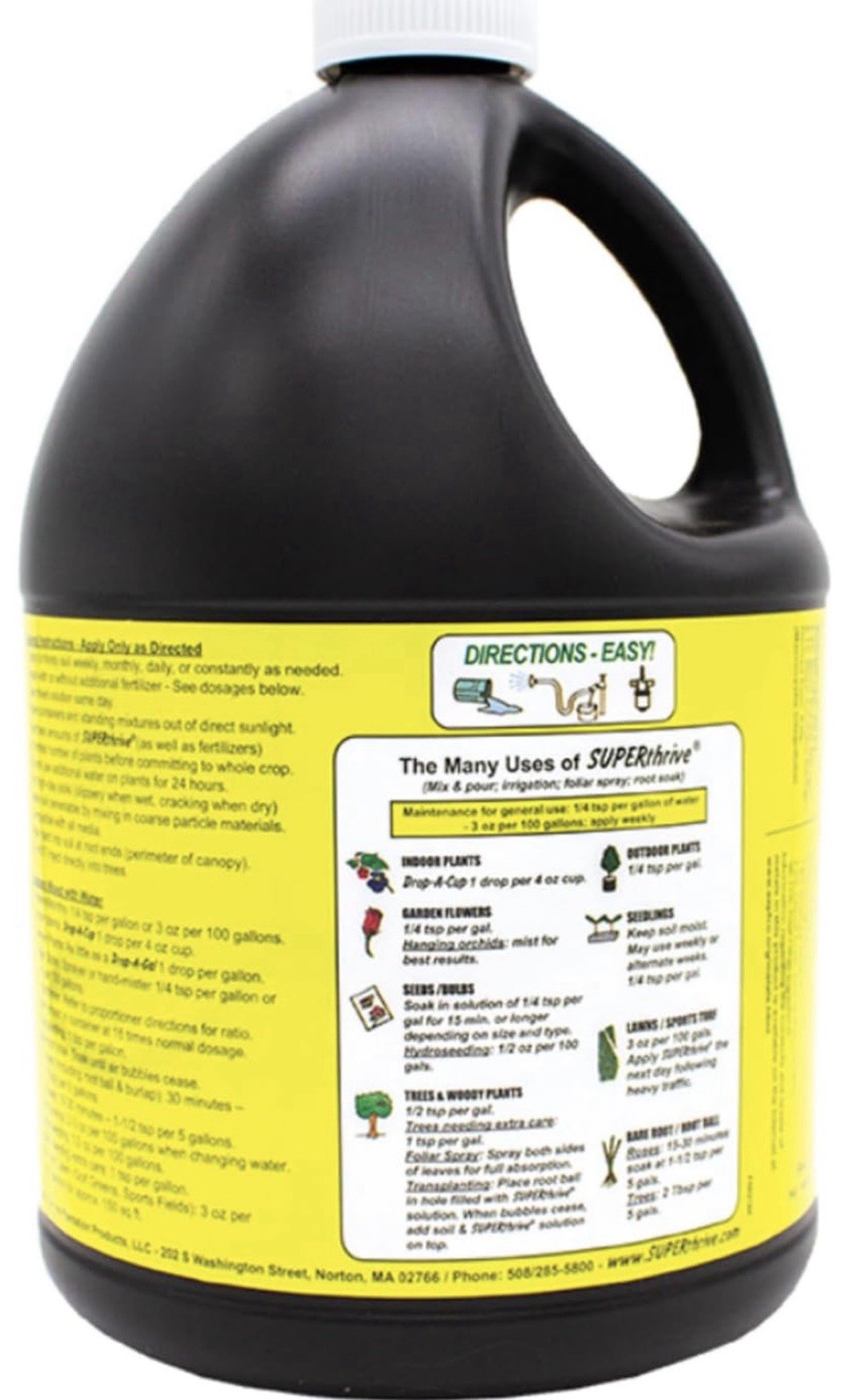 SUPERthrive Plant Vitamin Solution, 1 Gallon, 0.5-0-0 formula with kelp extract