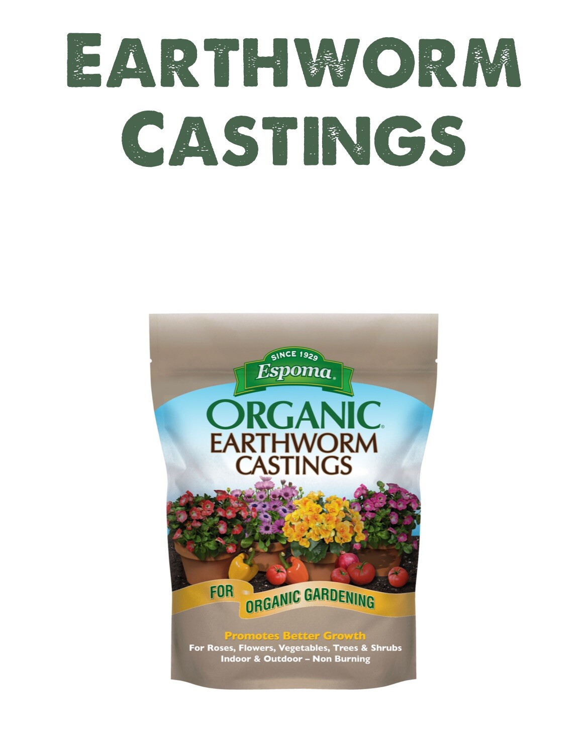 Espoma Organic Earthworm Castings 4 Quart