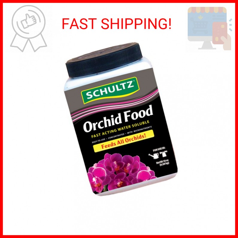 Schultz Orchid Food Water Soluble Plant Food 20-20-15, 10-Ounce