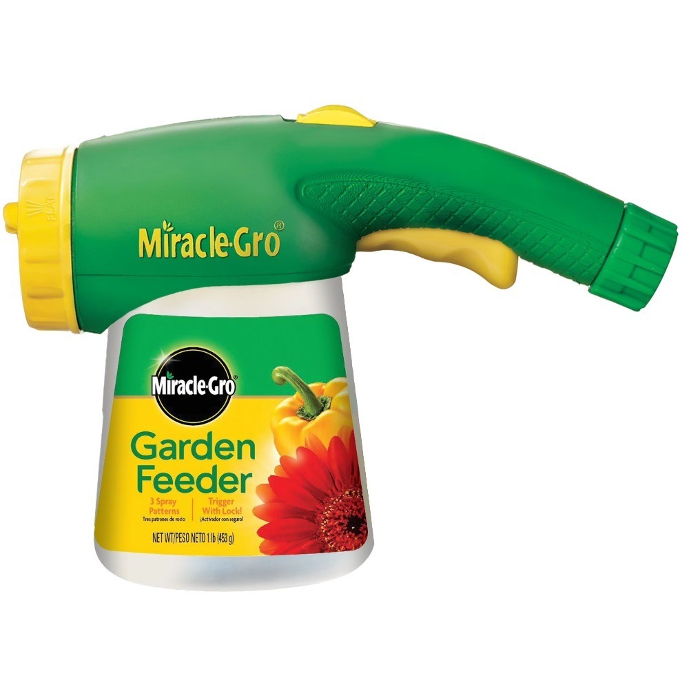 Garden Sprayer Feeder with Plant Food Refillable Bottle for Lawn Care