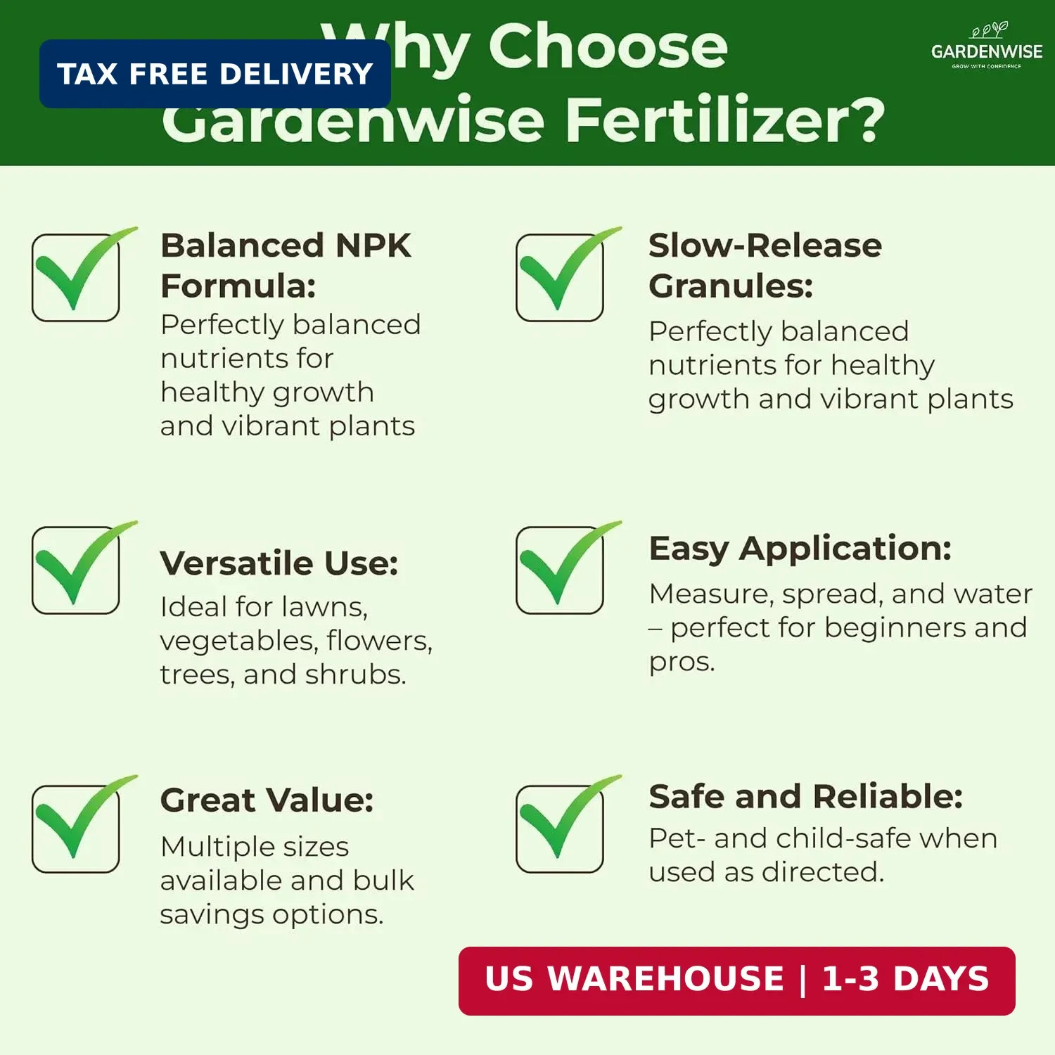 10-10-10 Slow Release Plant Fertilizer All Purpose Granular 1/2 Quart