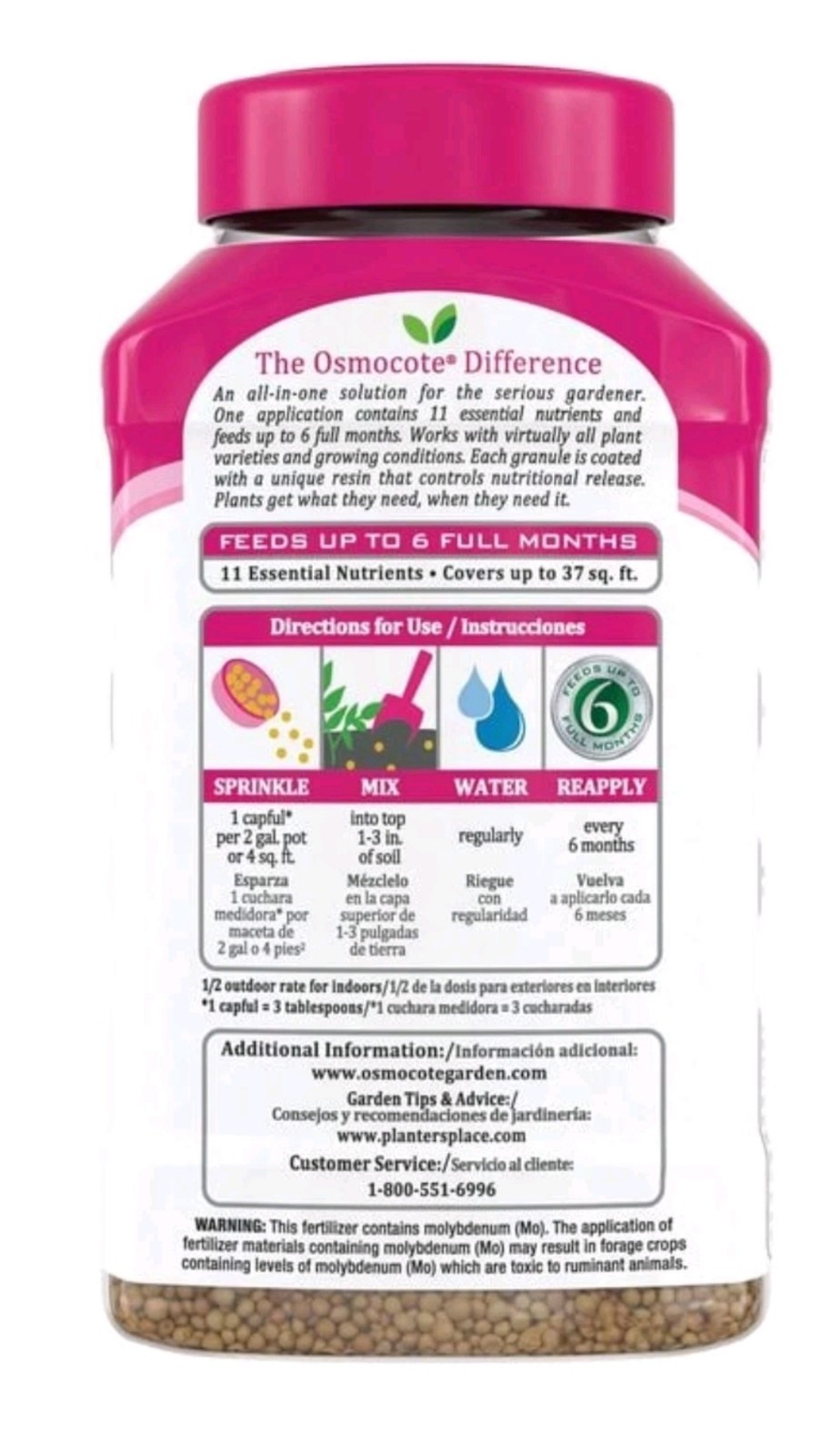 Osmocote Plus Outdoor and Indoor Smart-Release Plant Food, 1 Lb