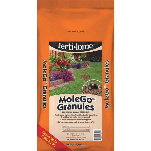 (1)-Fertilome MoleGo 10 Lb. Granular Mole & Gopher Repellent