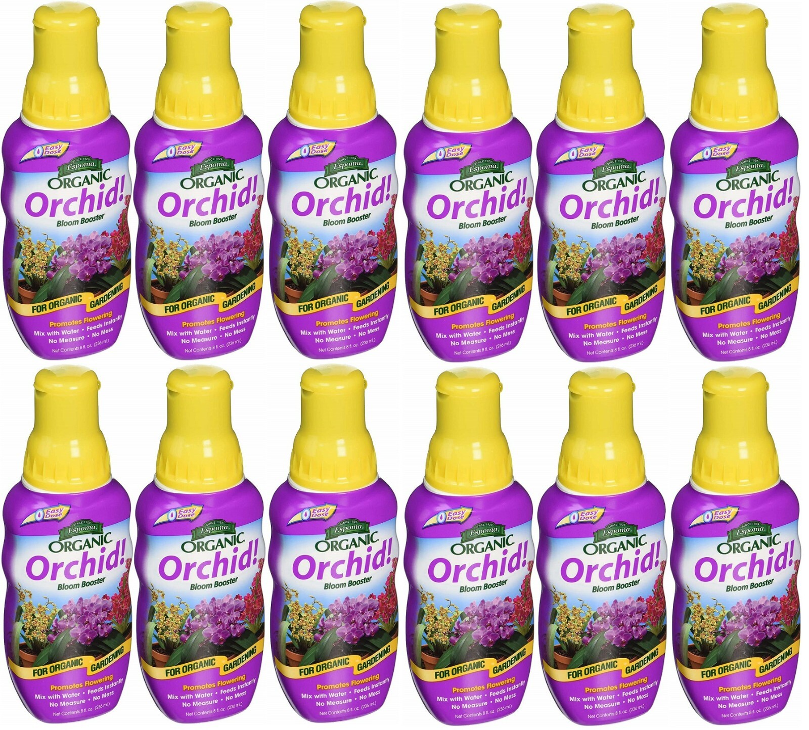 Espoma ORPF8 8 oz Organic Orchid Bloom Booster Fertilizer Food – Pack of 12