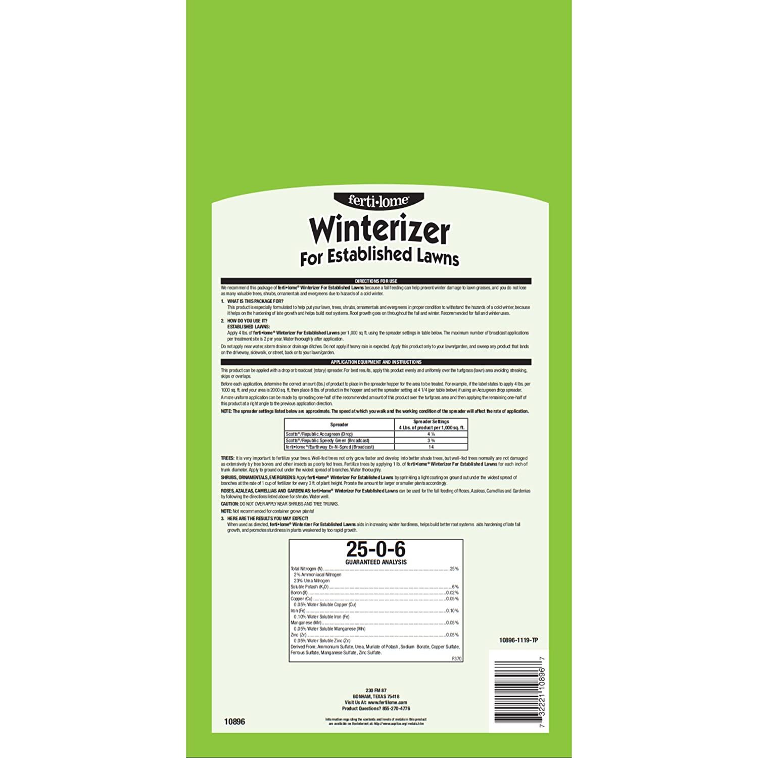 Voluntary Purchasing Group Winterize Established Lawns