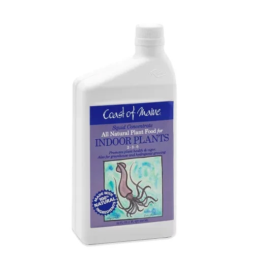 Coast of Maine Squid All Natural Plant Food for Indoor Plants – 1qt – Free Ship!