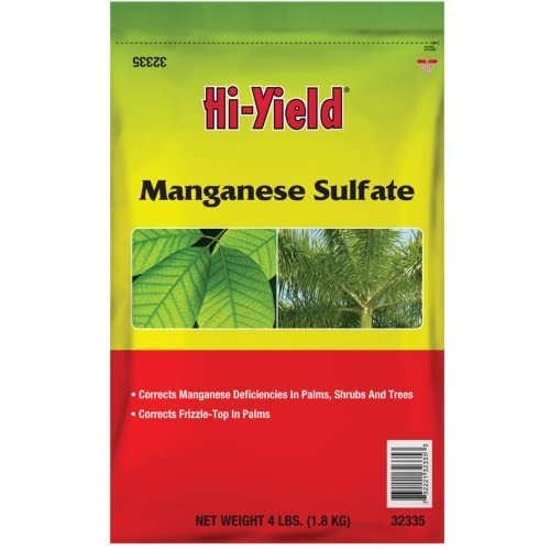 Manganese Sulfate Granules 4 lb Corrects Deficiency For Pecan Palms Vegetables