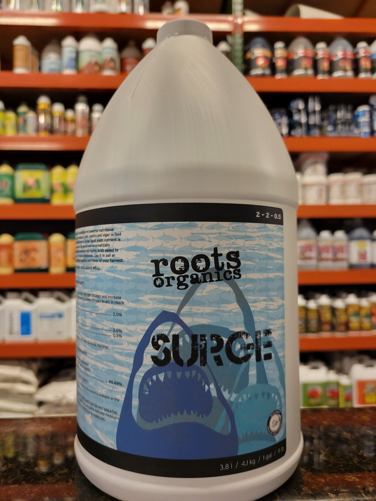 Aurora Innovations Roots Organics 1 Gallon – Surge Concentrated Formula 2-2-0.50