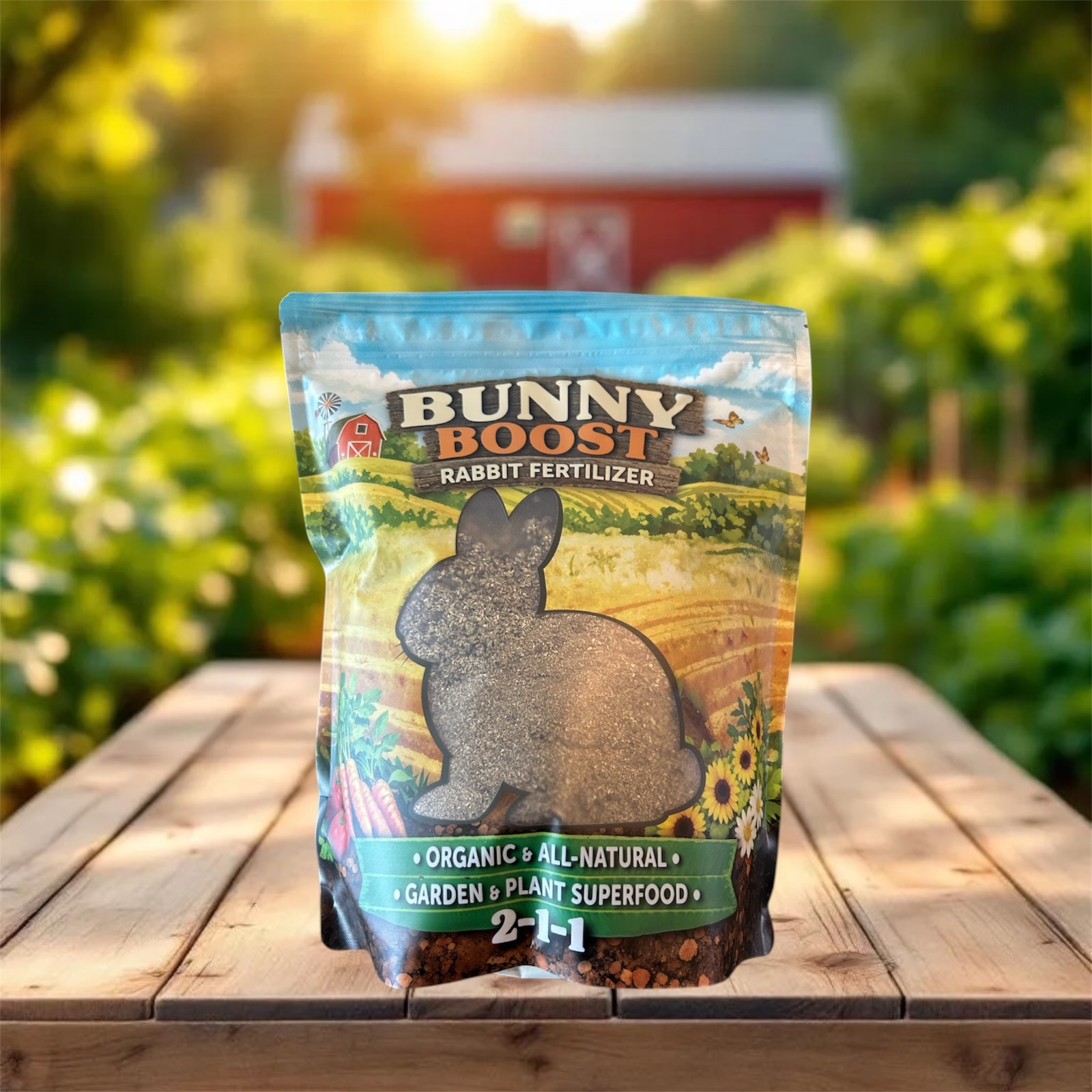 Bunny Boost Organic Rabbit Manure Fertilizer 32oz bag