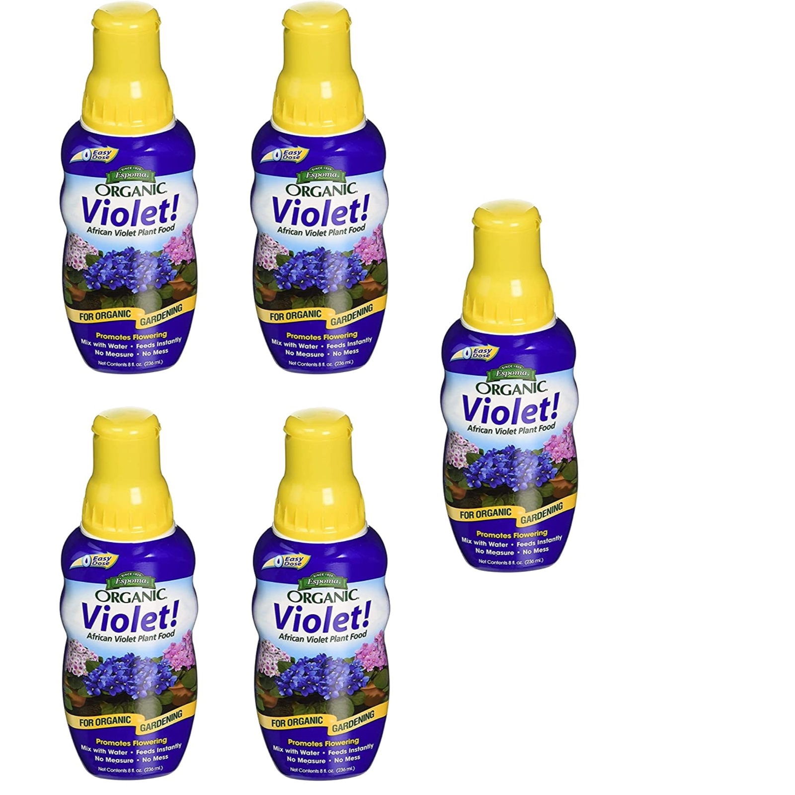Espoma (VIPF8) Organic African Violet! Plant Food Concentrate, 8oz (5 Pack)