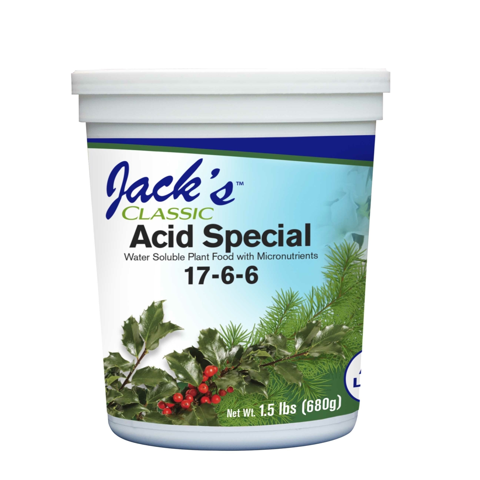 Jack’s Classic 17-6-6 Acid Special Water-Soluble Fertilizer, 1.5lbs