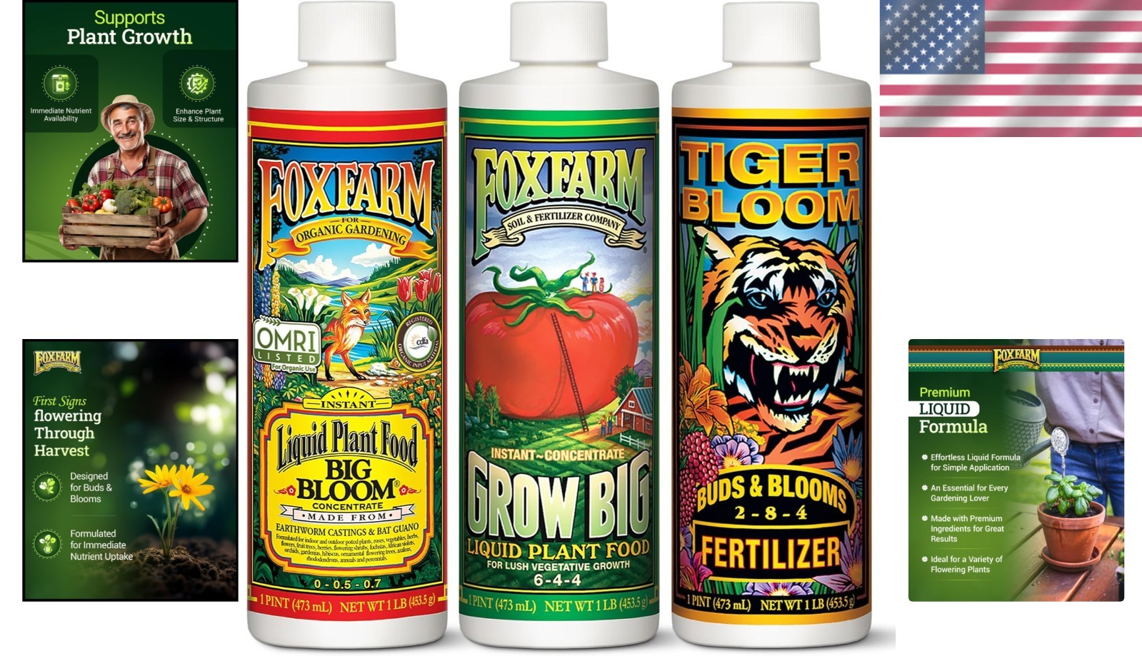 3-Pint Soil Liquid Trio – Supports Vibrant Plants & Fruit Development