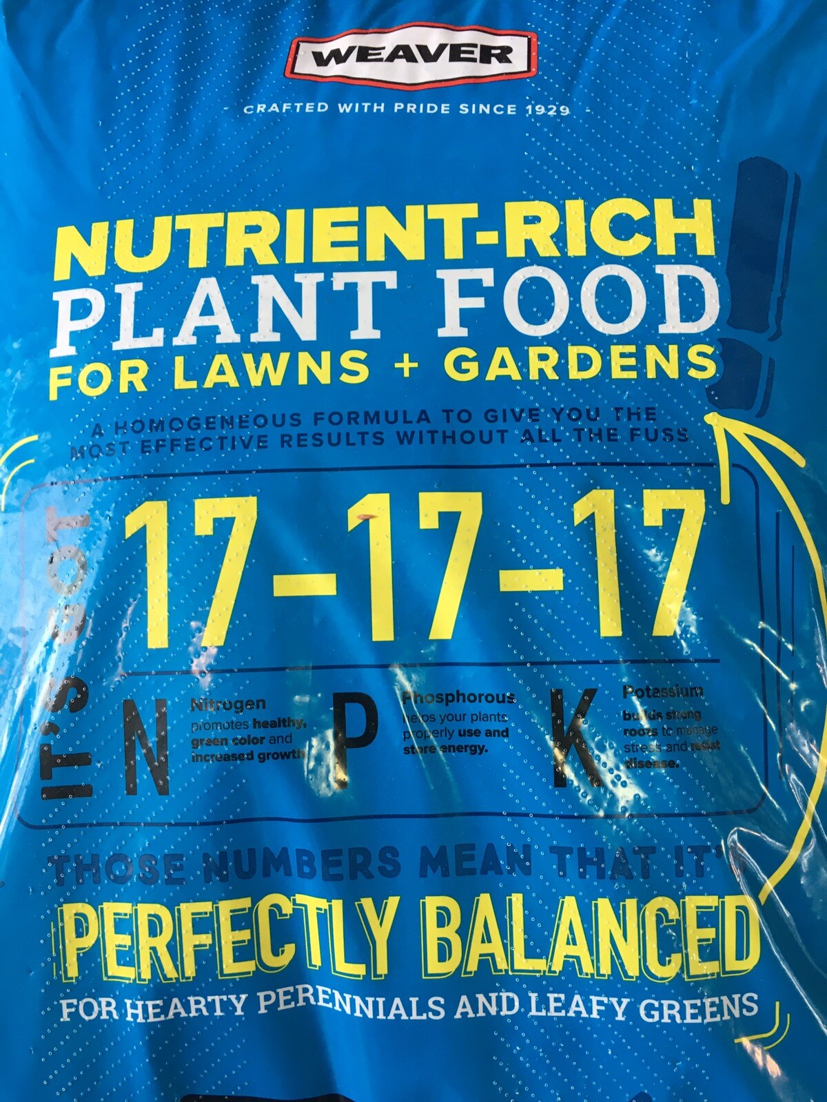 20 lb 17-17-17 ALL PURPOSE FERTILIZER for Vegetable Gardens Trees Plants & More!