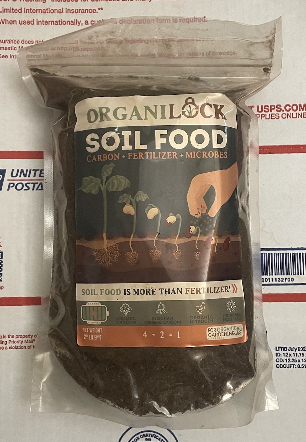 OrganiLock Soil Food Fine Fertilizer Plant Food For Organic Garden Growing 2 LB