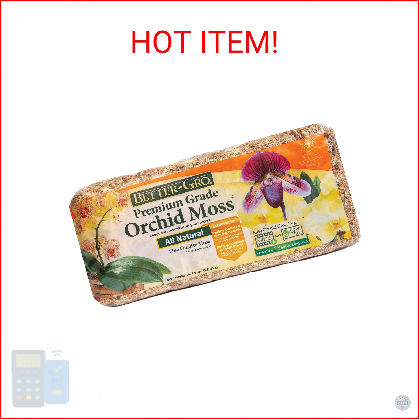 Better-Gro Premium Grade Orchid Moss – 100% Natural, Imported Sphagnum Moss for