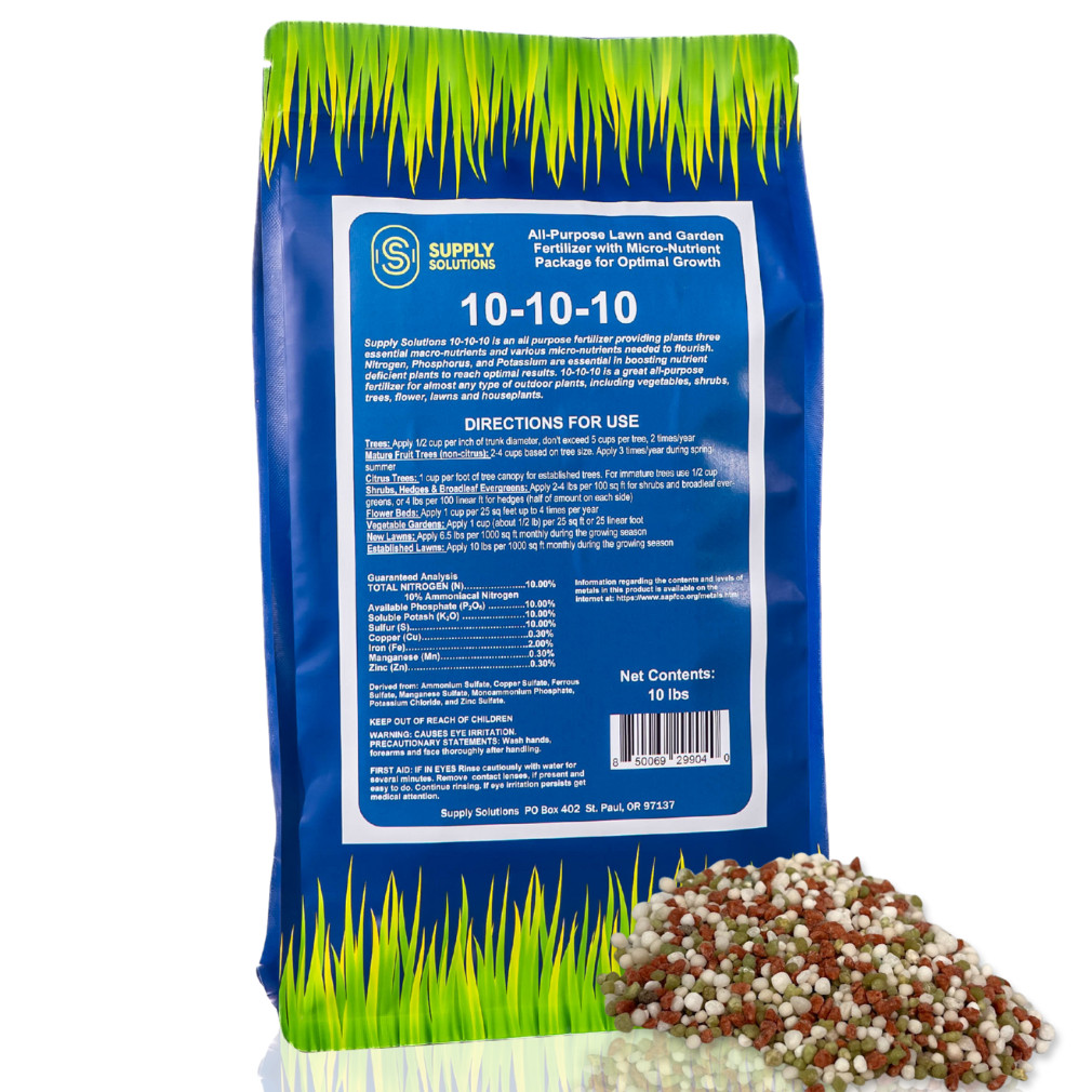 10-10-10 Complete Lawn & Garden Granular Fertilizer with Micronutrients – 10 Lbs