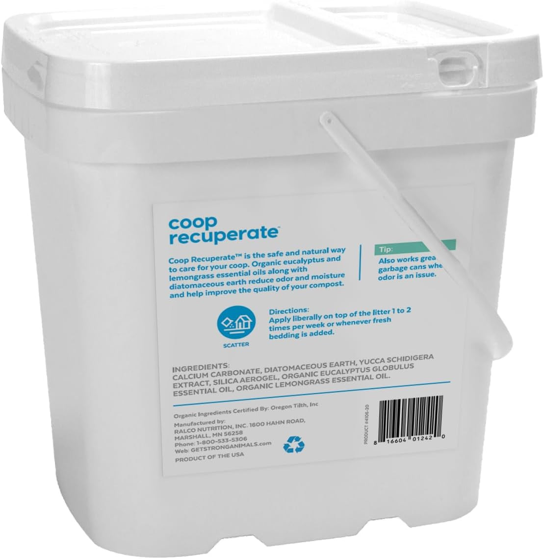 Coop Recuperate – Chicken Coop Refresher Containing Organic Eucalyptus & Lemongr
