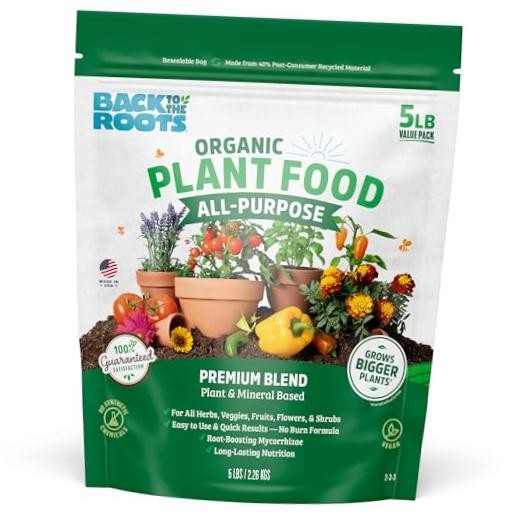 Organic All-Purpose Plant Food (5 lb. Value Size), Premium Blend, Safe & 5lb