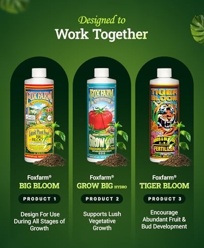FoxFarm Hydro Liquid Trio Pack Plant Fertilizer – 3 Quart Bottles