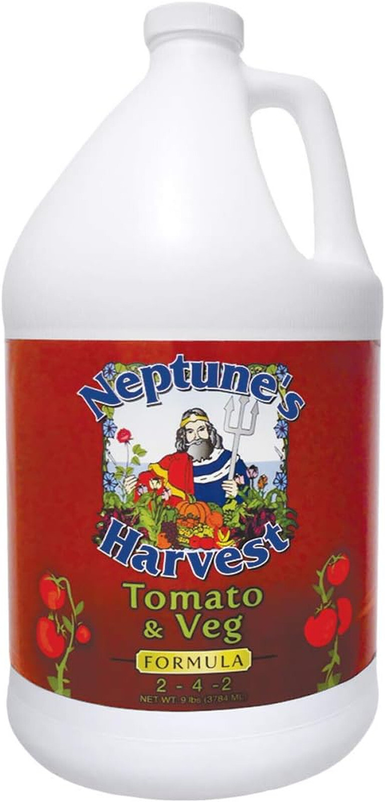 Tomato & Veg Fertilizer 2-4-2, 1 Gallon,Ideal For Vegetables, Shrubs And Flowers