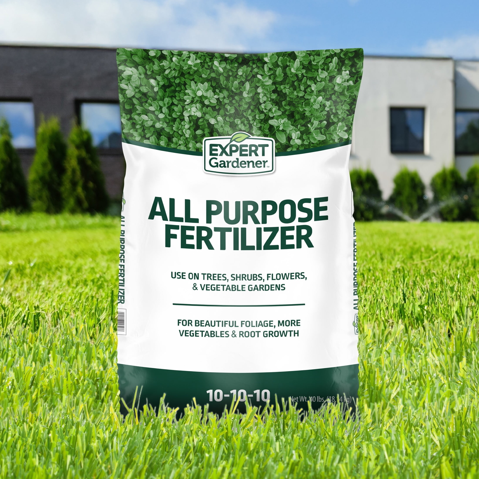 Expert Gardener 10-10-10 All Purpose Fertilizer for Plants, 40 Pound
