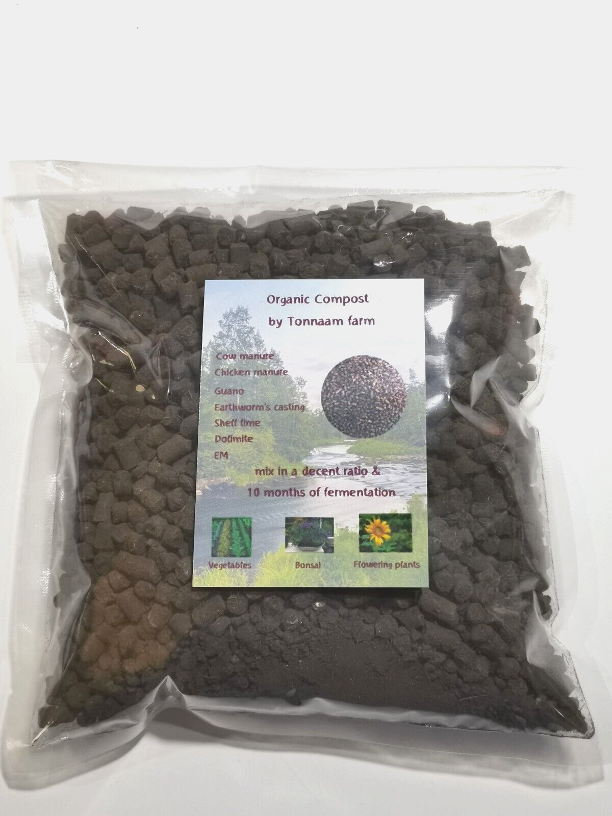 cow manure cow dung compost fertilizer 100% organic pellets type