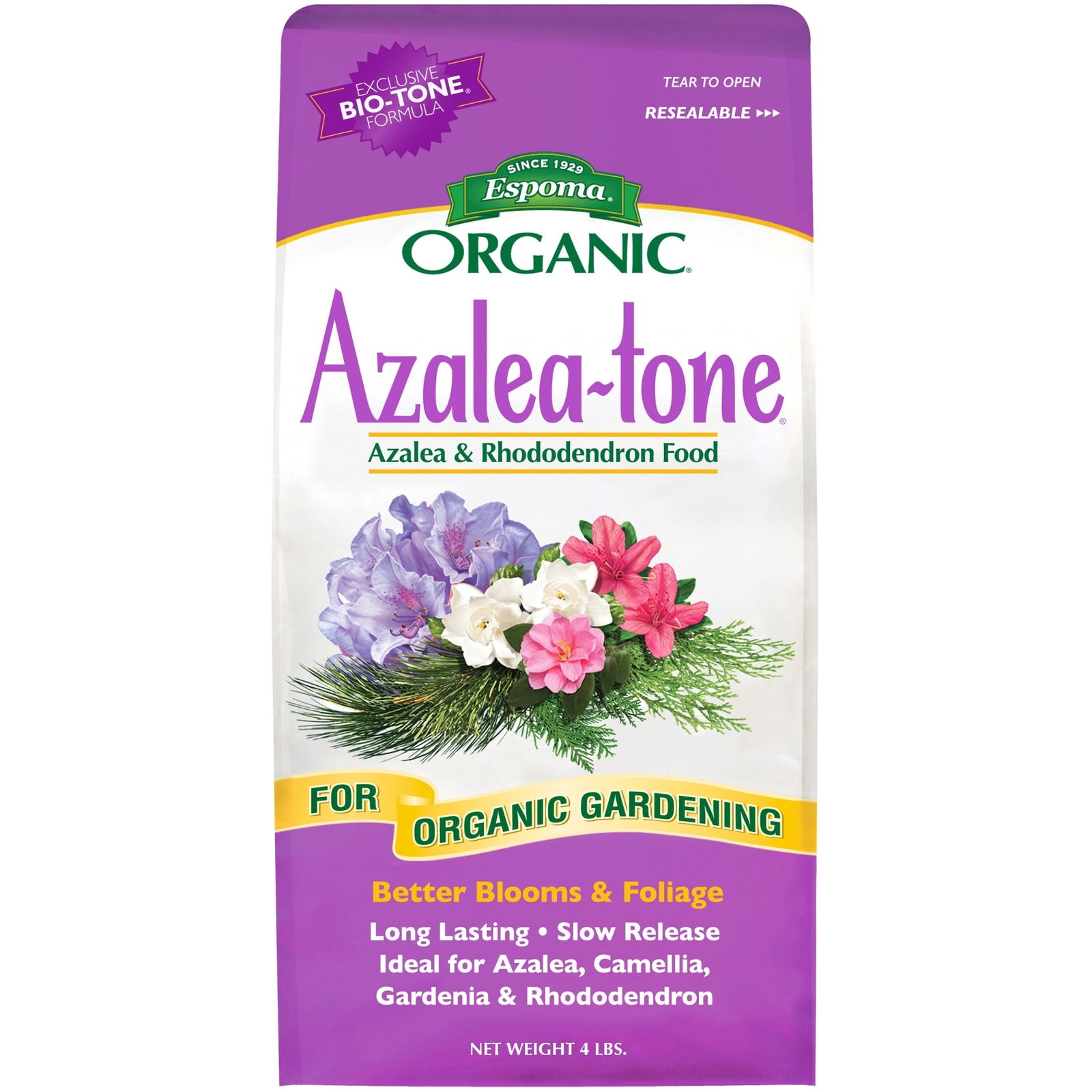 Espoma Organic Azalea-tone Azalea & Rhododendron Food, 4 lb