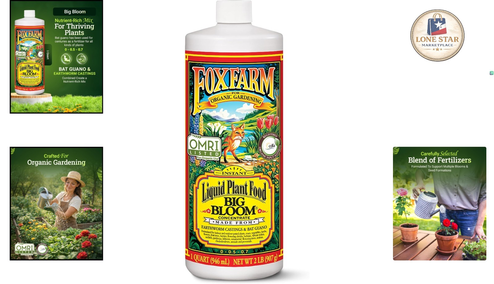 Fox Farm Big Bloom Liquid Plant Food – Organic Fertilizer for Vibrant Flowers