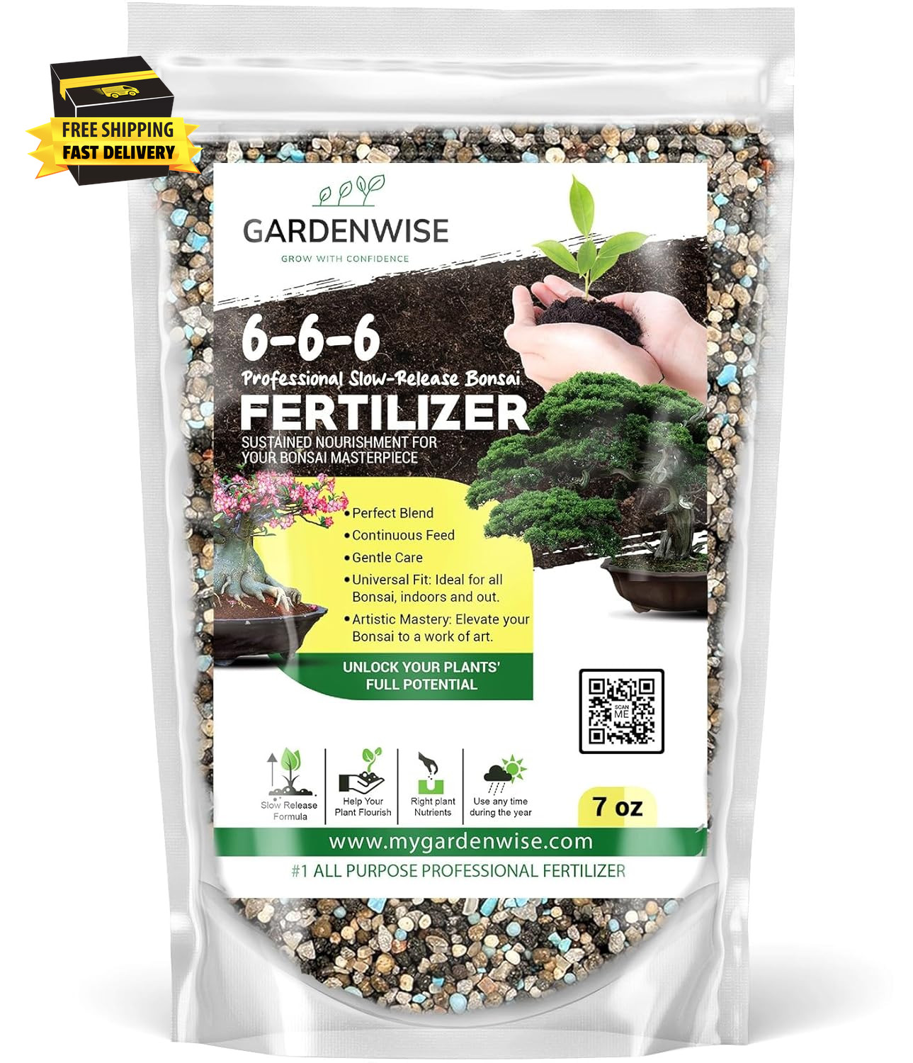Bonsai Fertilizer Pellets – Slow-Release Bonsai Tree Fertilizer & Food for Compa