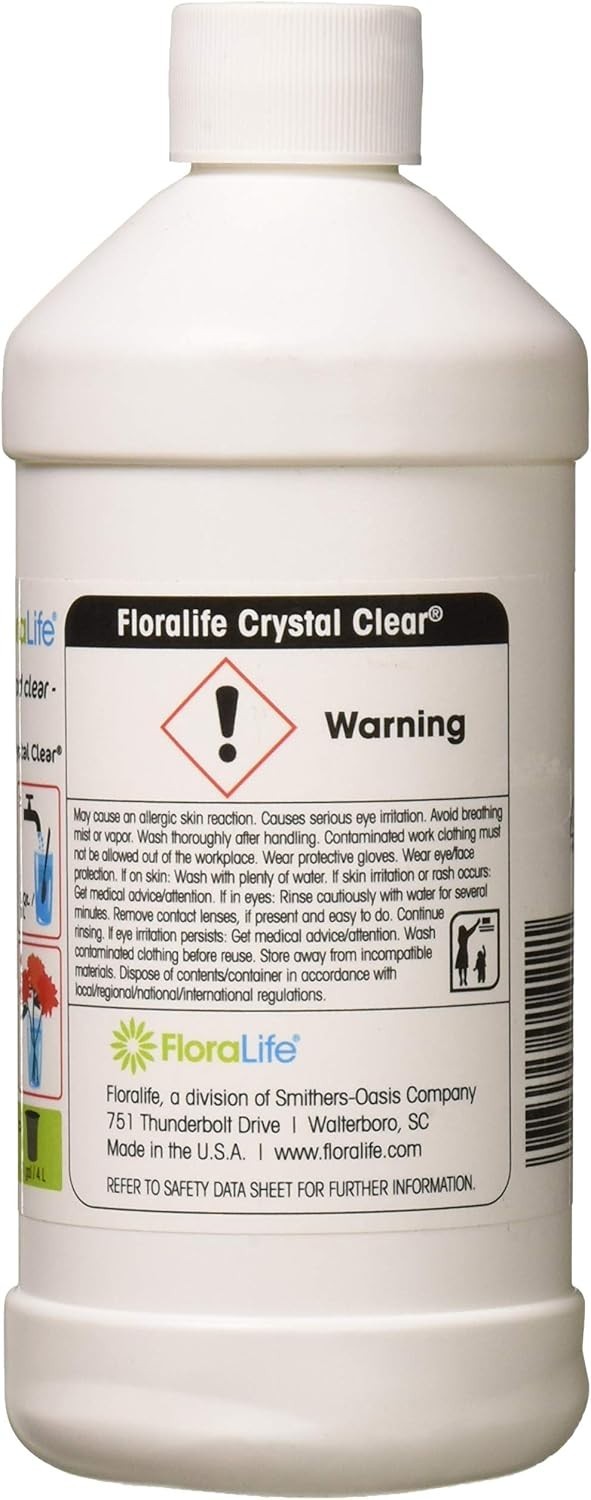 3 Pack Floralife 82-22020 Crystal Clear Flower Food 300 Liquid 500 ml/1pt LIQ136
