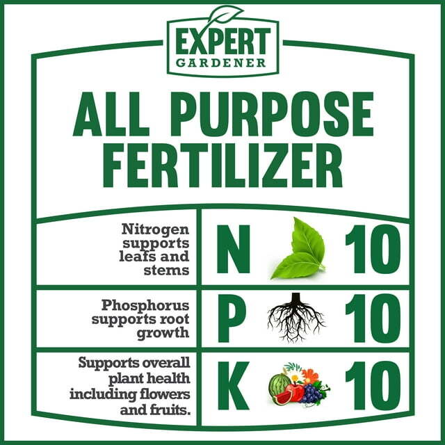 10-10-10 Fertilizer, All Purpose Plant Fertilizer Gardening Planting 40 lb. Bag