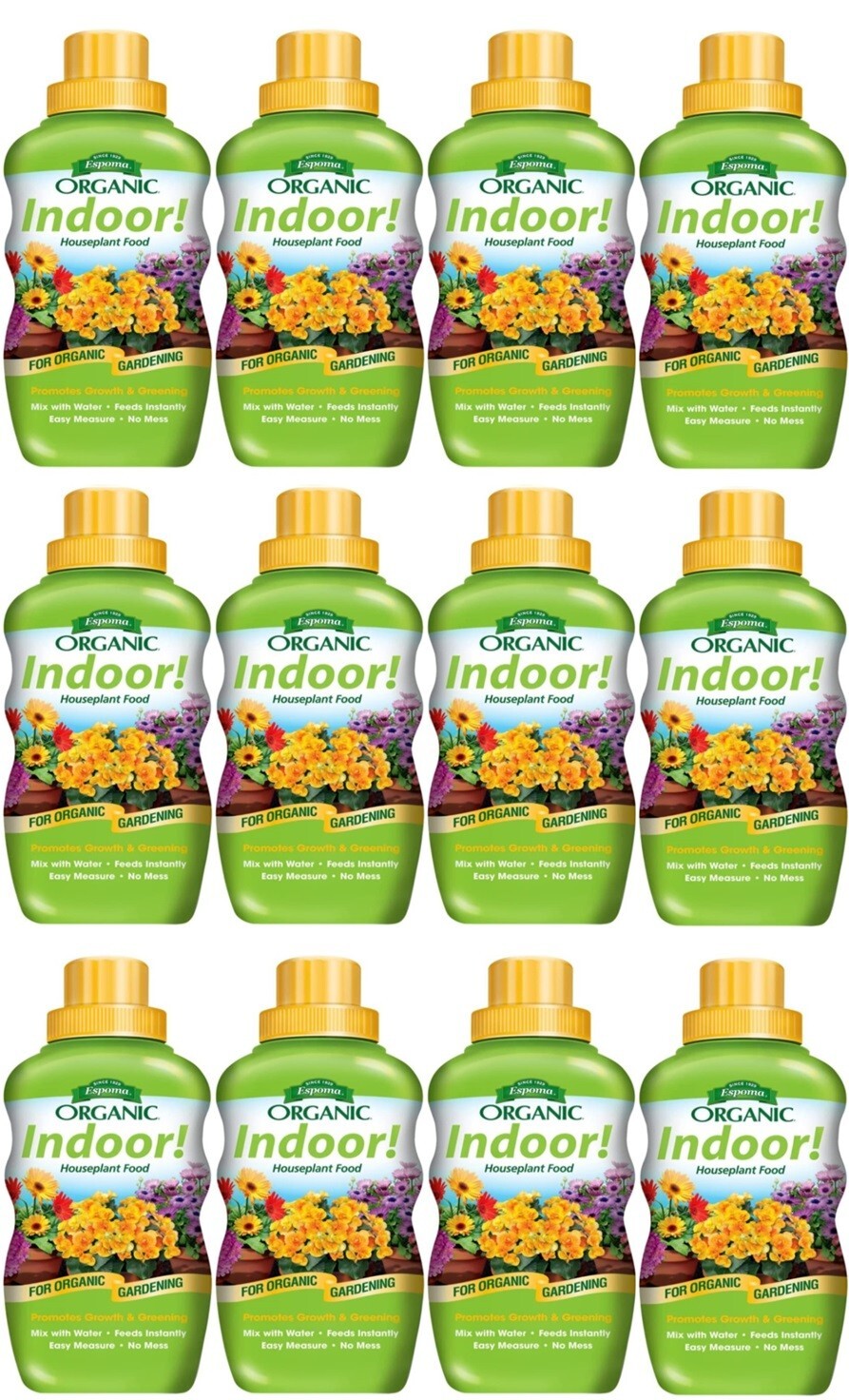 Espoma INPF8 8 oz Organic Indoor Houseplant Food – Pack of 12
