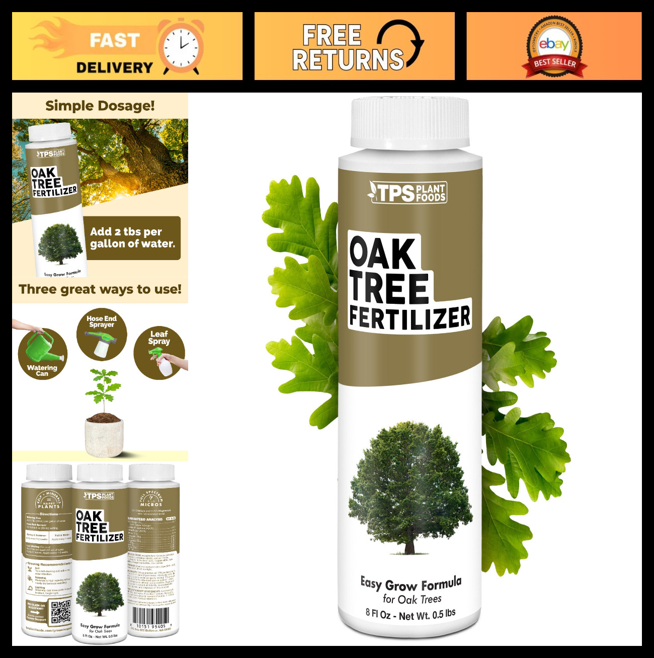 Liquid Fertilizer for Oak Trees – Plant Food for Healthy Growth & Strong Roots,