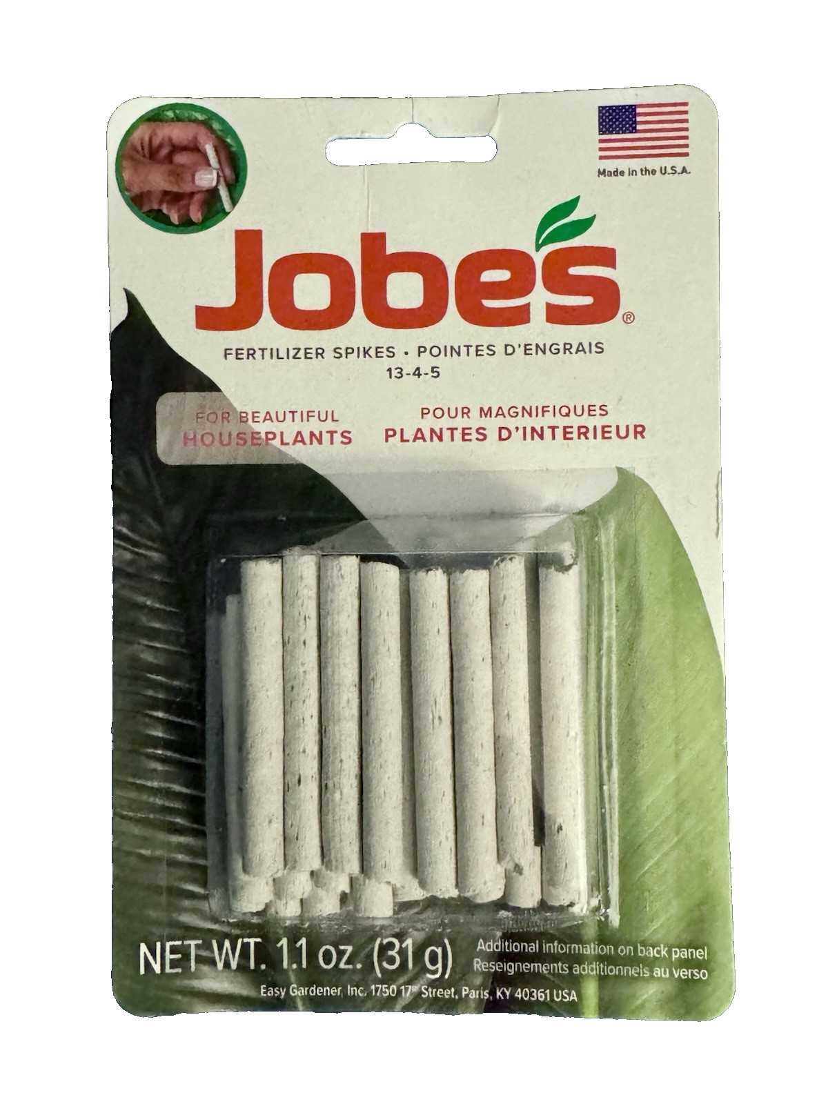 NEW Jobe’s Fertilizer Spikes for Houseplants 30 Count Made in USA