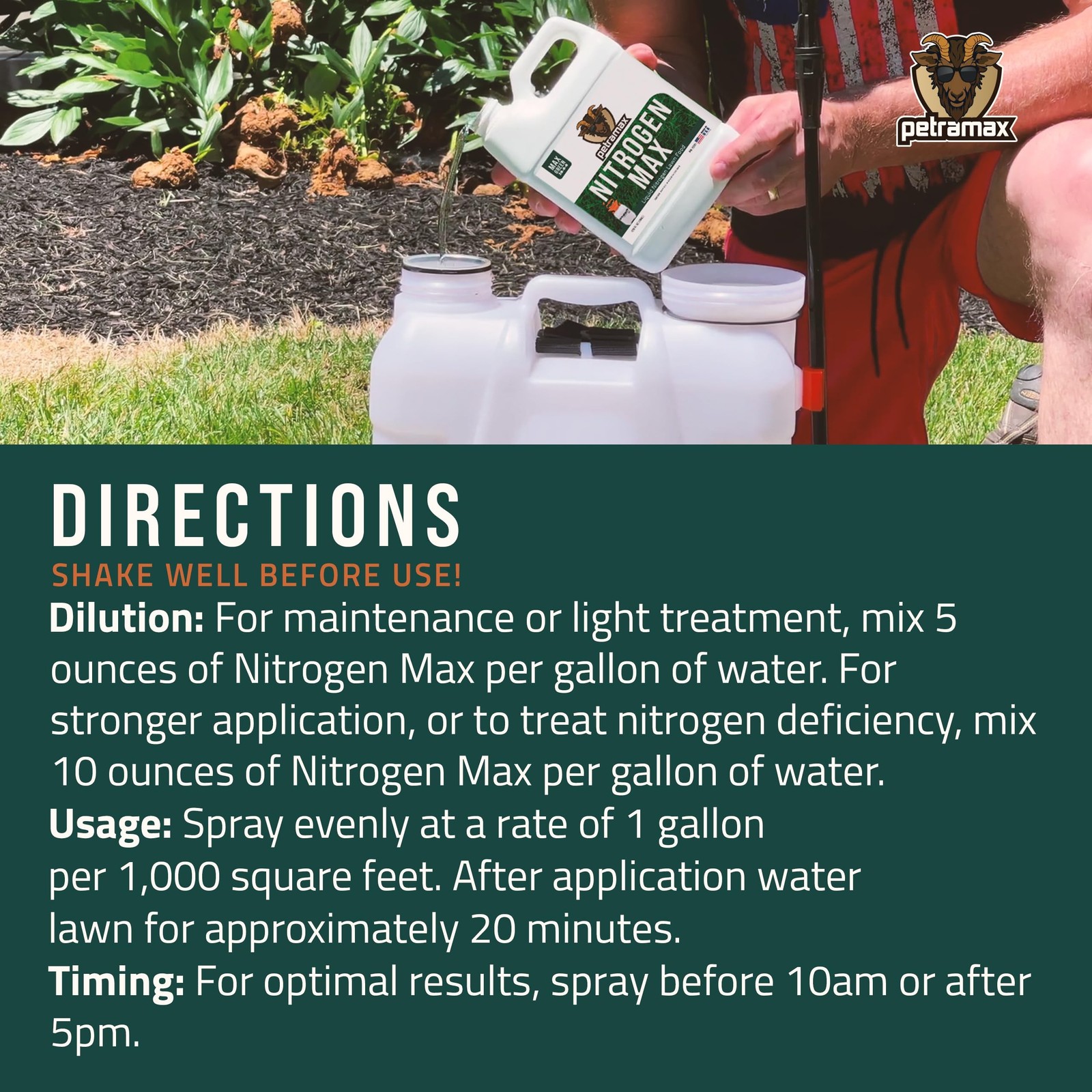 Petramax Liquid Nitrogen Fertilizer 28-0-0 NPK – 32 Oz Spring & Summer Liquid…