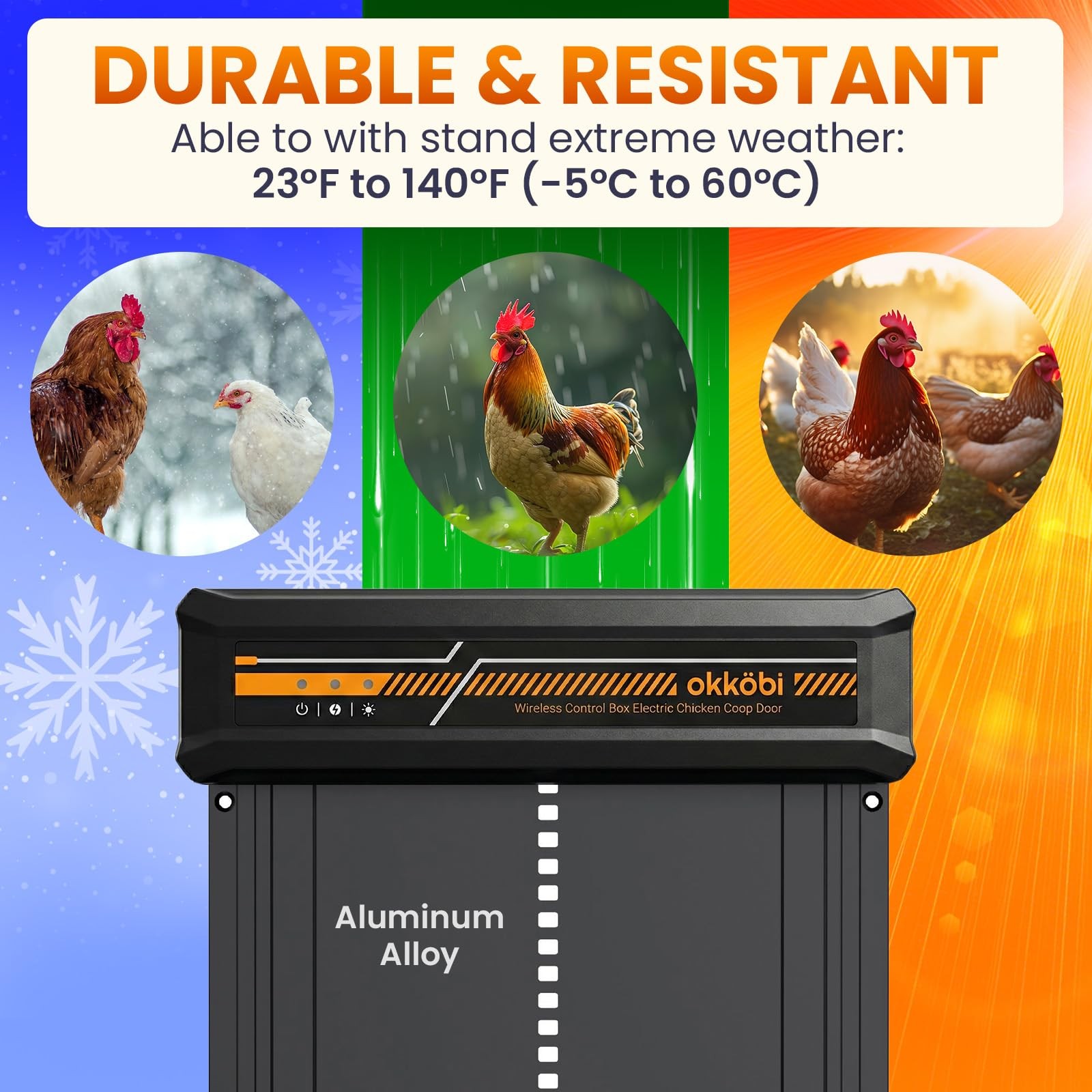 Okköbi Wireless Automatic Chicken Coop Lcd Display –