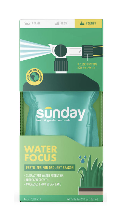 Sunday Water Focus Lawn Fertilizer, 42.3 Fl. Oz., Covers 5,000 Sq. Ft.