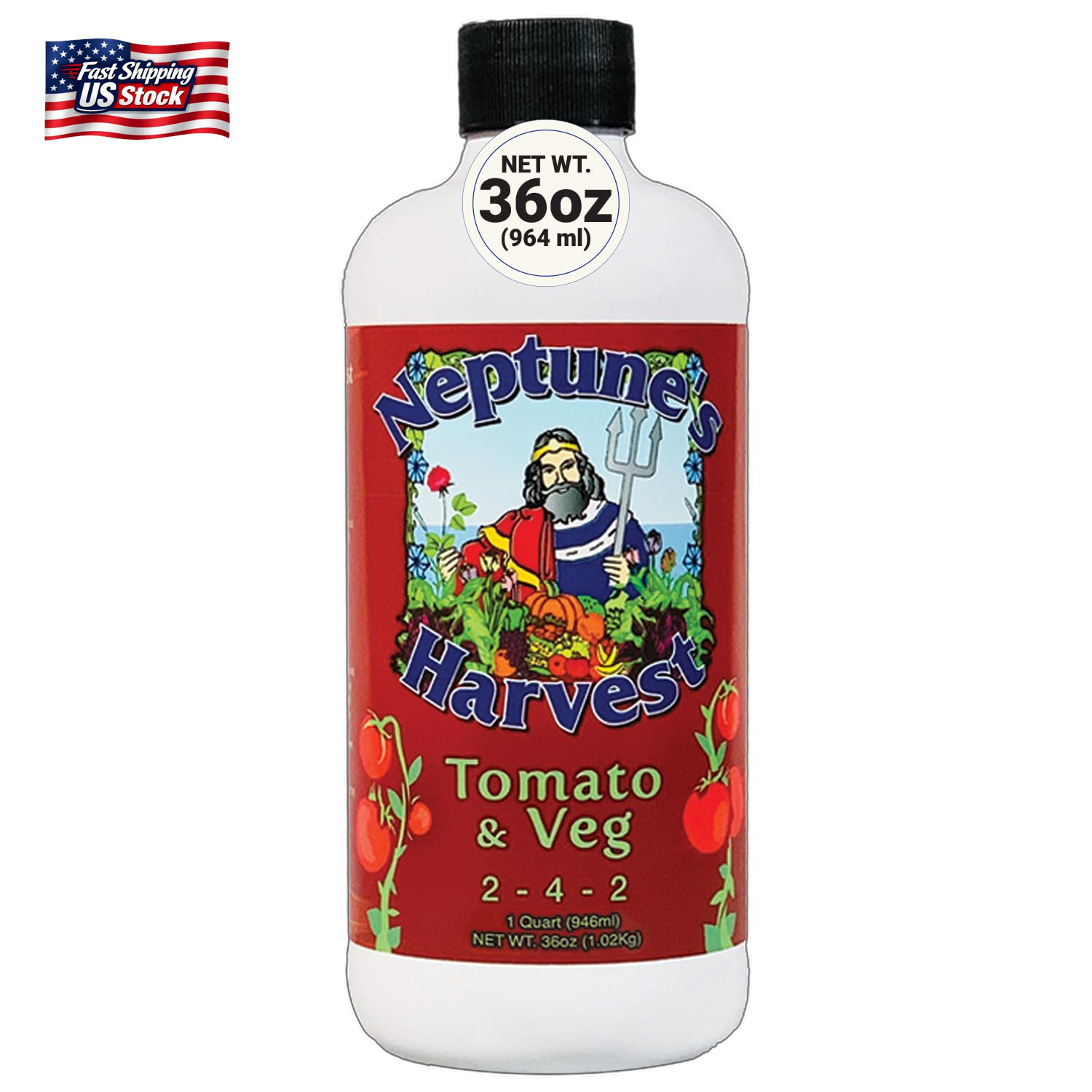 Neptune’S Harvest Organic Tomato & Vegetable Plant Fertilizer (2-4-2) – Liquid P