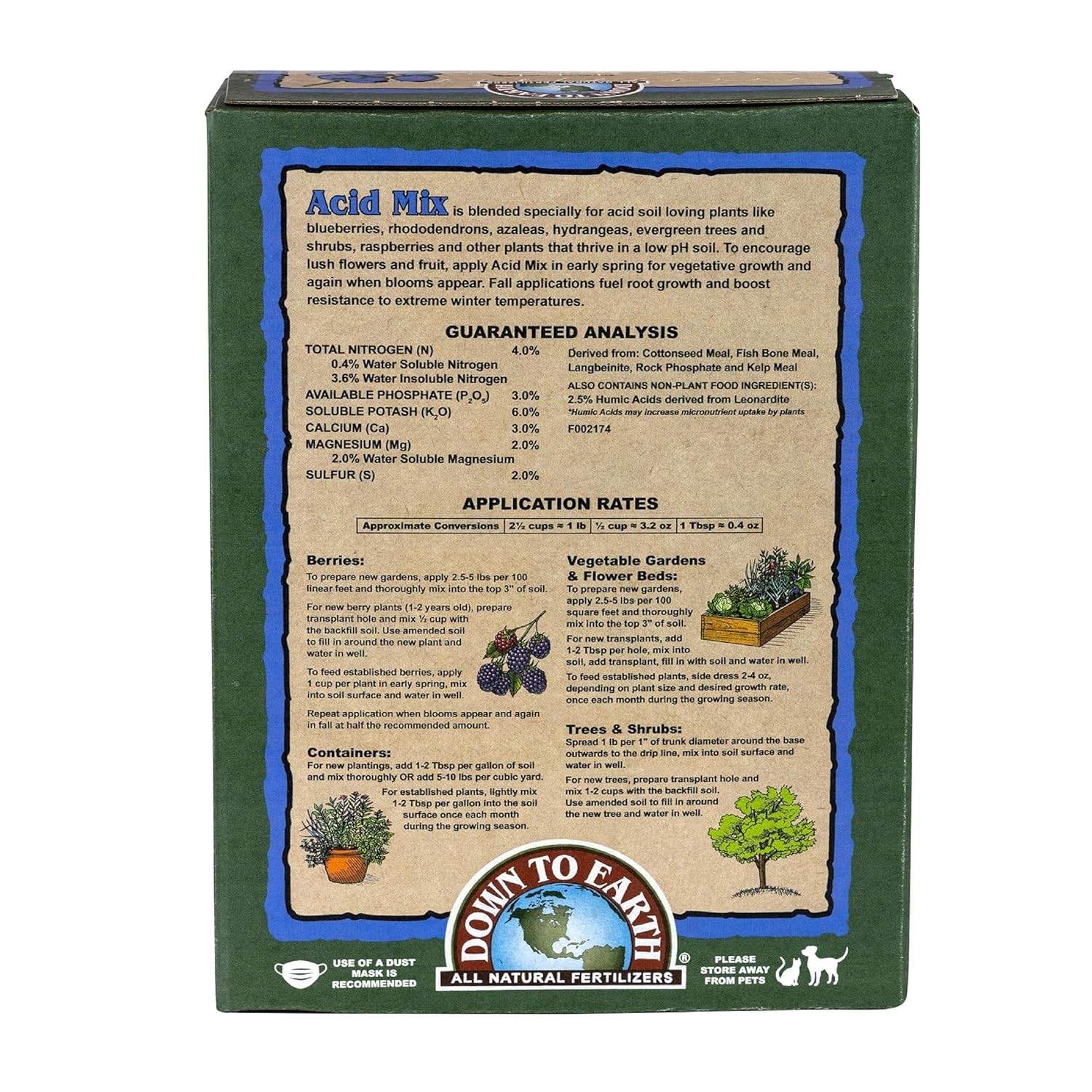 5 lb Organic Plant Food for Lush Raspberries & Rhododendrons – Eco-Friendly