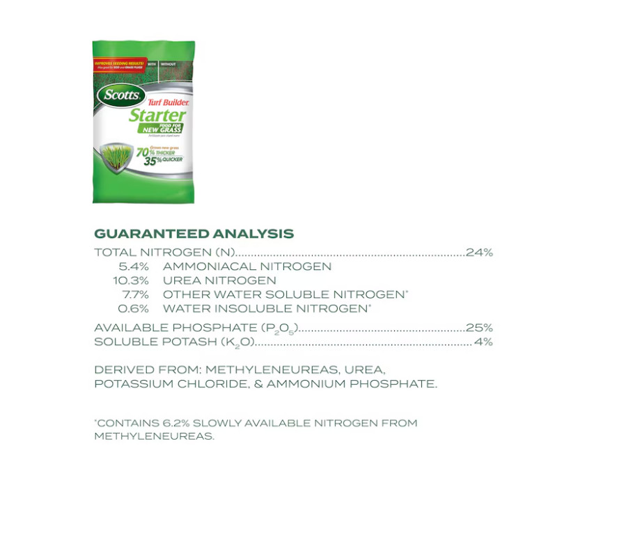 [ BIG SALE ] Scotts Turf Builder Starter Fertilizer 42lb