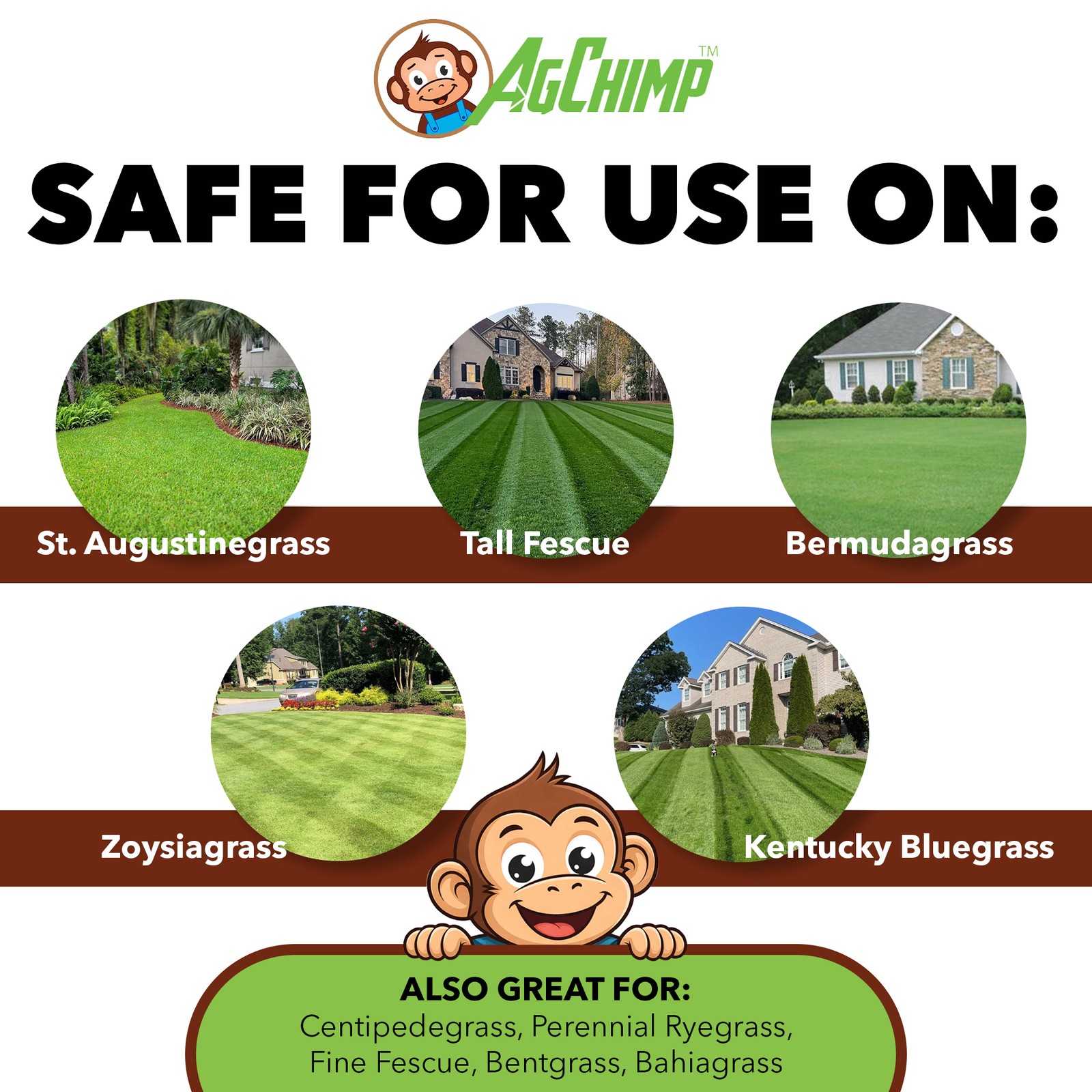 AgChimp 5-0-20 with 2% Iron Professional Turf Fertilizer, 16lbs