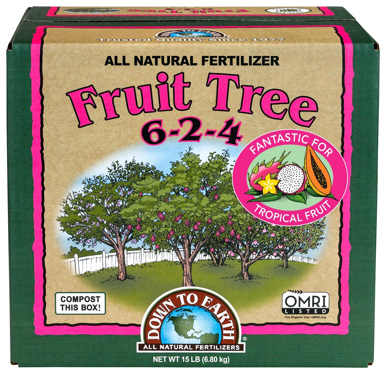 Down To Earth All Natural Fertilizers Organic Fruit Tree – Plant Food for App…