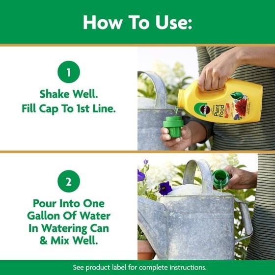 Miracle-Gro Liquid All Purpose Plant Food, Concentrate, For All Plant Types, 32
