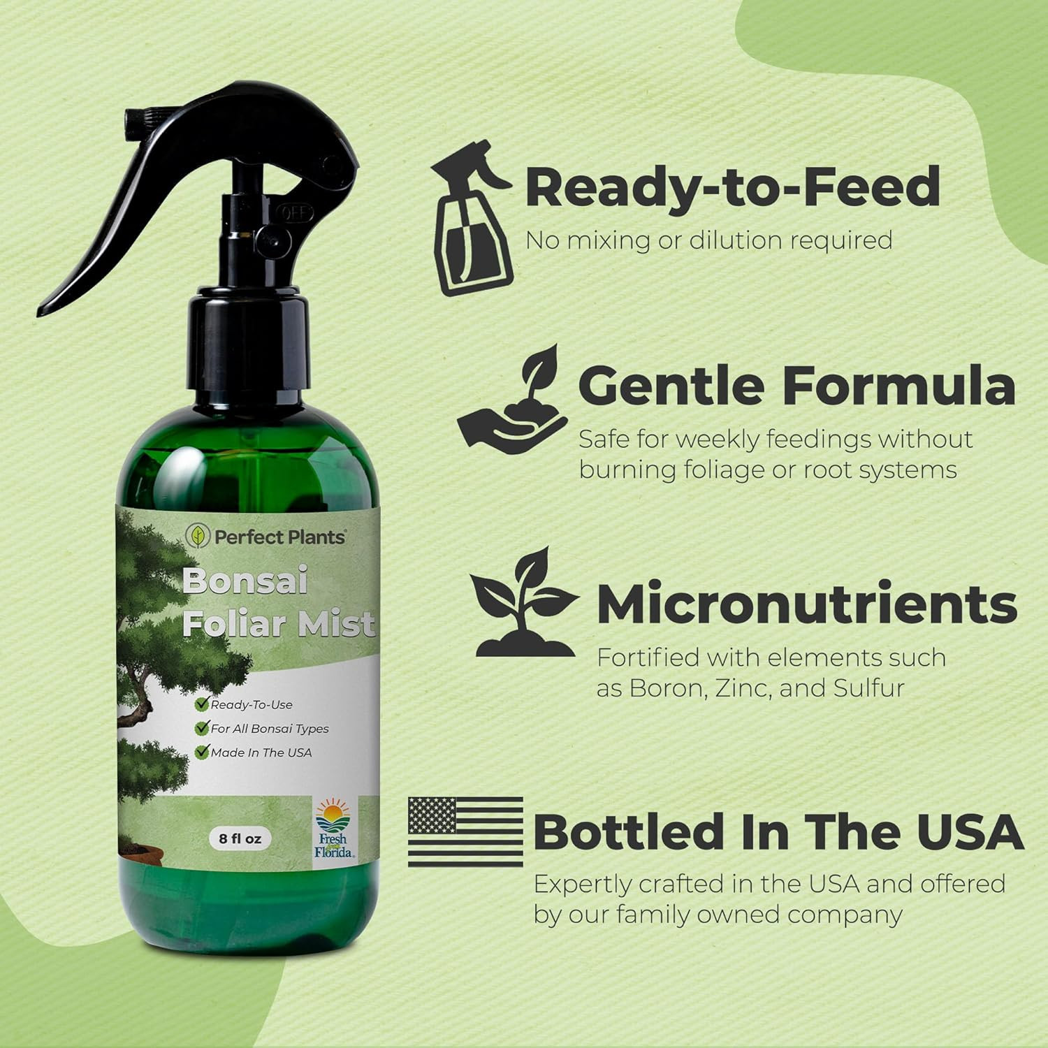 Bonsai Fertilizer Spray by Perfect Plants | Liquid nutrients for Your Small Tree